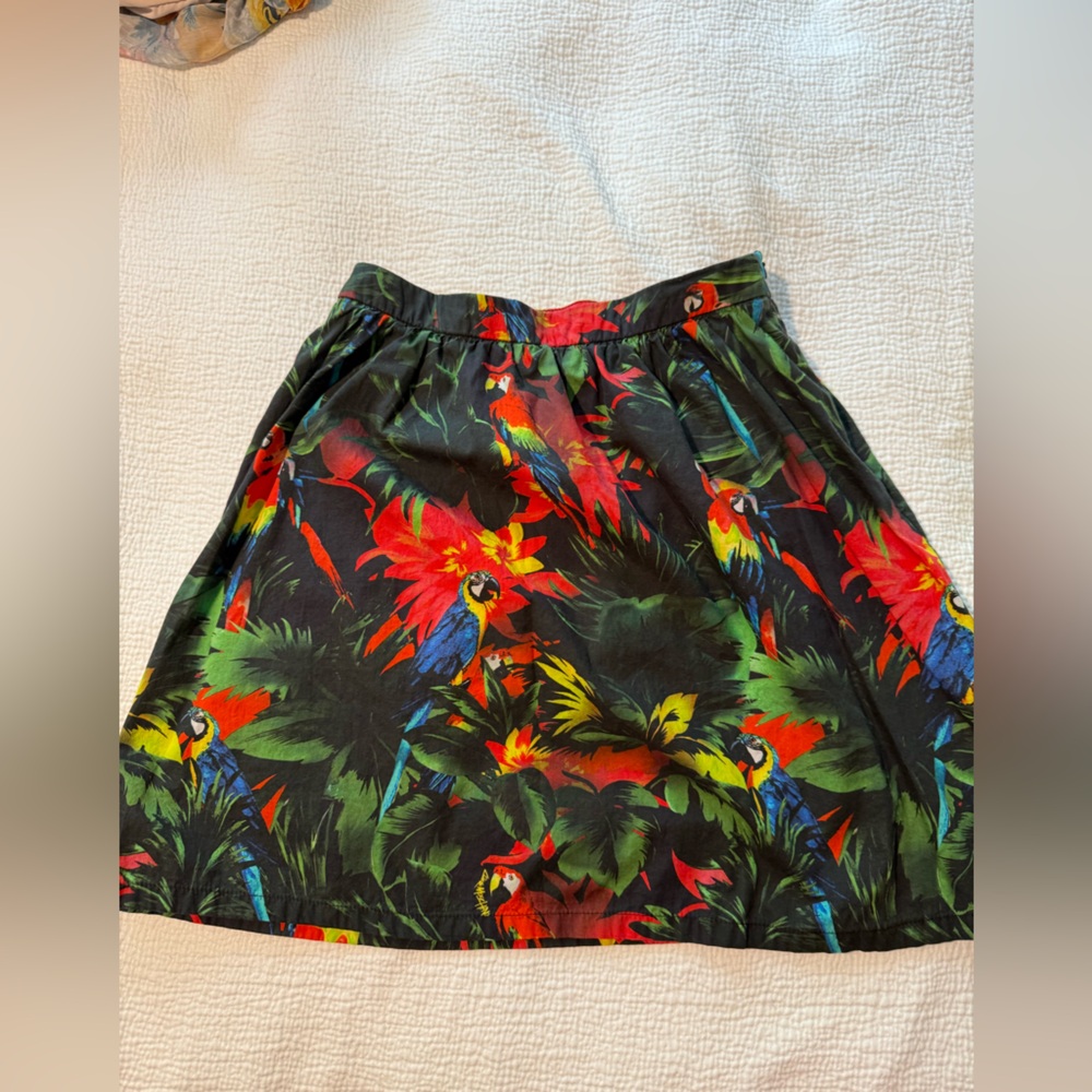 Love Moschino Toucan Tropical A-line Mini Skirt 4 - Picture 2 of 6